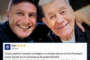 薩內(nèi)蒂父親去世，國米官方：向薩內(nèi)蒂致以誠摯的哀悼