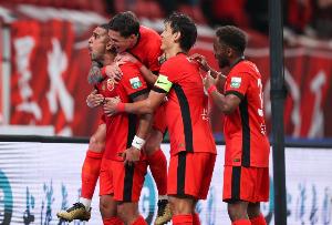 劉聞超：海港教學賽4-3取勝，萊昂納多雙響，王燊超、呂文君破門