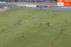 黑旋風！姆本扎停球擺脫防守抽射破門，26輪25球領跑中甲射手榜！