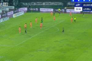 這球帥！李提香直塞，奧烏蘇絲滑轉(zhuǎn)身+爆射破門，浙江2-1反超泰山