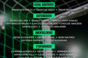 尼日利亞新一期名單：奧斯梅恩、盧克曼、伊沃比、丘庫埃澤在列