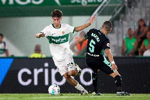 記者：尤文球探現(xiàn)場(chǎng)考察埃爾切20歲中前衛(wèi)羅德里戈·門多薩